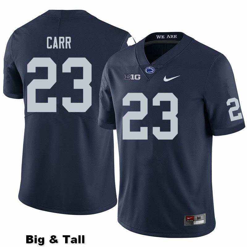 NCAA Nike Men's Penn State Nittany Lions Weston Carr #23 College Football Authentic Big & Tall Navy Stitched Jersey XGN8898QZ